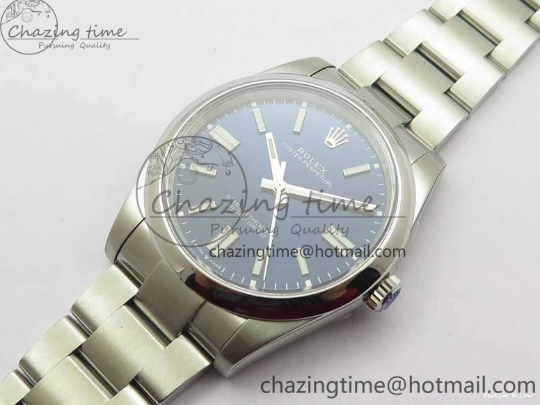 0103 FashionForward Oyster Perpetual 41mm 124300 ROF 1:1 Best Edition 904L Steel Dark Blue Dial on SS Bracelet A 2666